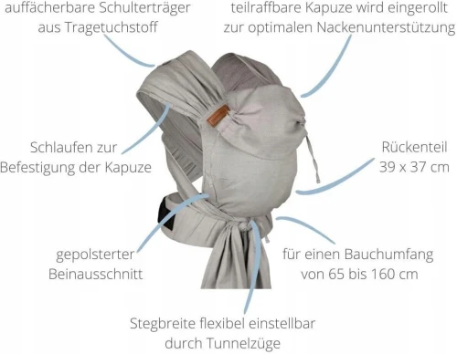HOPPEDIZ hop-tye Buckle marsupiu ergonomic