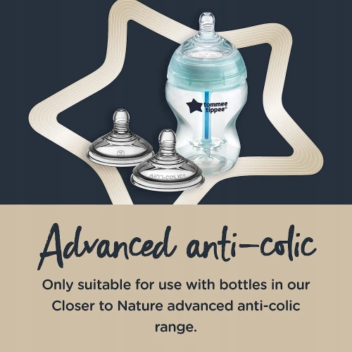 TOMMEE TIPPEE suzete ADVANCED ANTI-COLIC 3luni+ x2