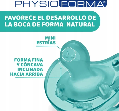 CHICCO PhysioForma SOFT suzetă x2 6-16m