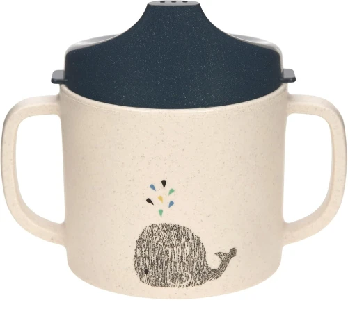 LASSIG Sippy Cup Little Water Whale cană cu cioc 150 ml 6 luni+