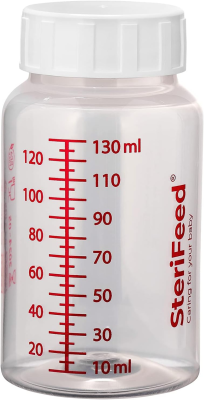 STERIFEED recipient pentru lapte biberon 130 ml 1 bucată