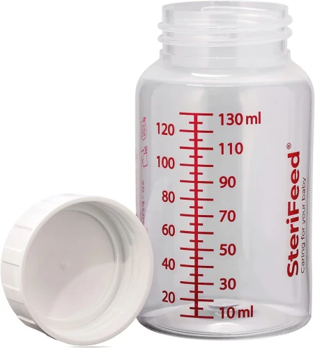 STERIFEED recipient pentru lapte biberon 130 ml 1 bucată