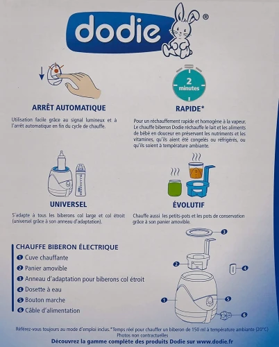 Încălzitor de biberoane și borcane DODIE 2-4 min