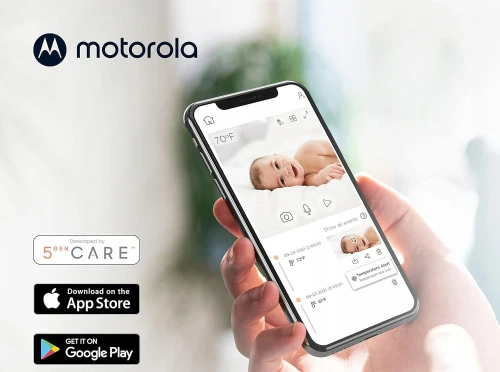 MOTOROLA PIP1000 Connect cameră de supraveghere pentru bebeluși, control de la distanță, monitor electronic Full HD
