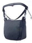 KANGUR TORBA CLASSIC - Geantă neagră pentru accesorii cu curea de umăr