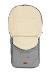 Sacul de dormit din lână LIGHT GREY pentru cărucior (95x40)