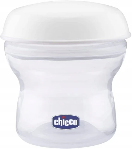 CHICCO recipiente pentru lapte 4 x 150 ml + suzetă cu capac