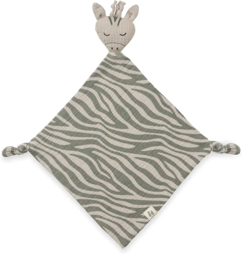 HAUCK Cuddle N Play păturică muselină confortabilă jucărie de pluș 25 x 25 cm ZEBRA SAGE