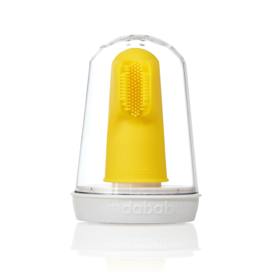 FRIDA BABY periuță de dinți din silicon pentru deget + cutie etui