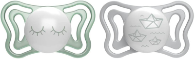 CHICCO PhysioForma suzetă x2 16-36m LUMINOASE