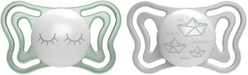 CHICCO PhysioForma suzetă x2 16-36m LUMINOASE