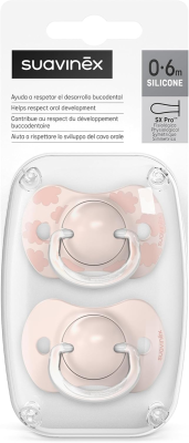 SUAVINEX SX PRO suzetă anatomică x2 silicon 0-6 luni