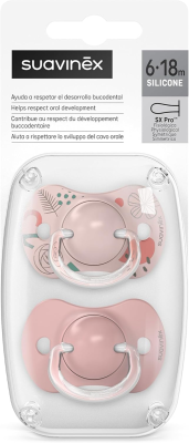 SUAVINEX SX PRO suzetă anatomică 6-18 luni silicon x2
