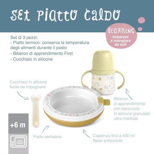 Set termo SUAVINEX farfurie cană linguriță FOREST