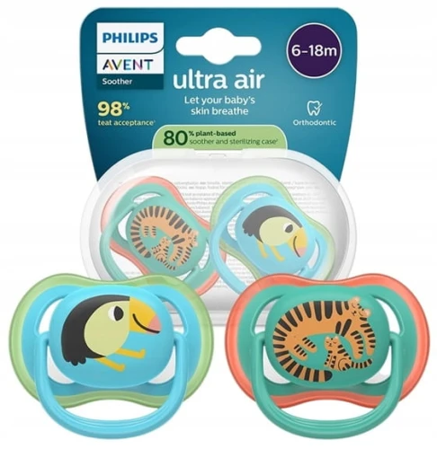 PHILIPS AVENT Ultra Air suzete x 2 6-18 luni