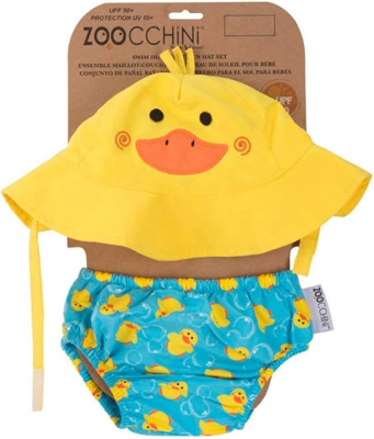 ZOOCCHINI scutec de înot + pălărie 6-12 luni