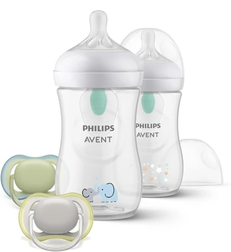 PHILIPS AVENT Natural RESPONSE AIRFREE VENT set biberon 260ml x2 + suzetă