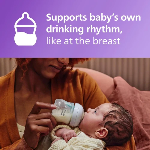 PHILIPS AVENT Natural RESPONSE AIRFREE VENT set biberon 260ml x2 + suzetă