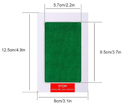 OUTUS 6 perne și 12 foi pentru amprente de mâini și picioare 8 x 12,5 cm