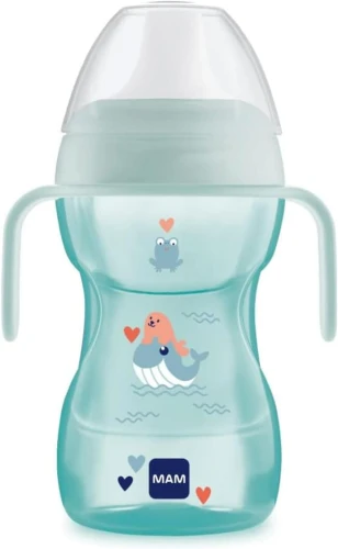 Cana MAM Fun To Drink Cup cu cioc anti-picurare 270 ml 8 luni+