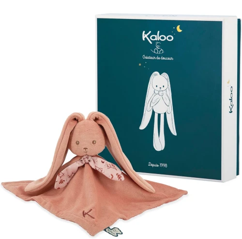 KALOO Iepuraș Lapinoo conforter jucărie de pluș păturică 30 x 30 cm + cutie