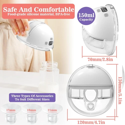 YADOBIG pompă de sân dublă hands free, 4 moduri, fără BPA