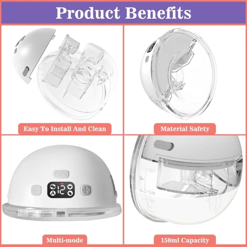 YADOBIG pompă de sân dublă hands free, 4 moduri, fără BPA
