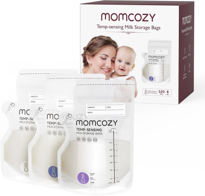Pungi de stocare a laptelui matern MOMCOZY 120 bucăți 250ml SENZOR