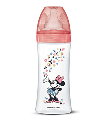 DODIE sticlă 330 ml tetină 3 debit rapid 6 luni+ DISNEY MINNIE