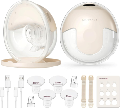 KISSBOBO HANDS-FREE pompă de sân dublă 4 moduri fără BPA