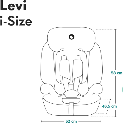 LIONELO Levi i-Size scaun auto gr.1,2 și 3 76-150cm