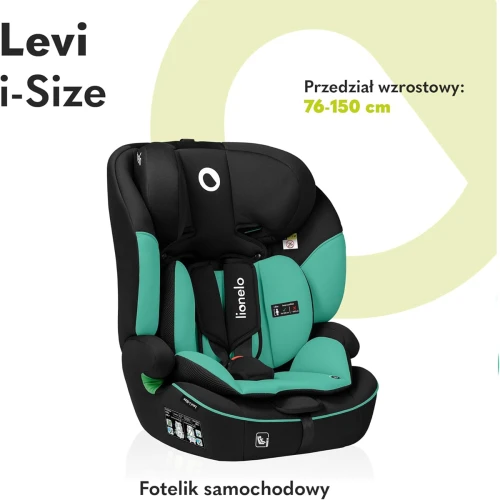 LIONELO Levi i-Size scaun auto gr.1,2 și 3 76-150cm