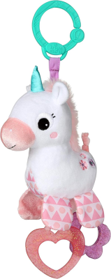 LAMAZE jucărie de agățat pentru cărucior și pătuț Unicorn 30cm 0-6 luni