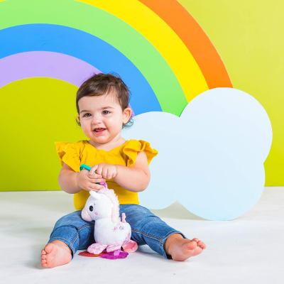 LAMAZE jucărie de agățat pentru cărucior și pătuț Unicorn 30cm 0-6 luni