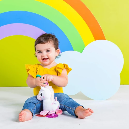LAMAZE jucărie de agățat pentru cărucior și pătuț Unicorn 30cm 0-6 luni