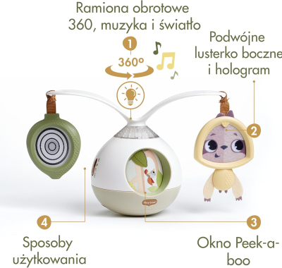 TINY LOVE Tummy Time 2în1 carusel interactiv BOHO CHIC