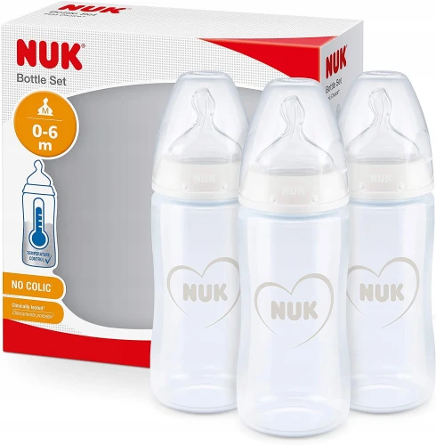 NUK First Choice+ set de biberoane 3x 300 ml 0-6