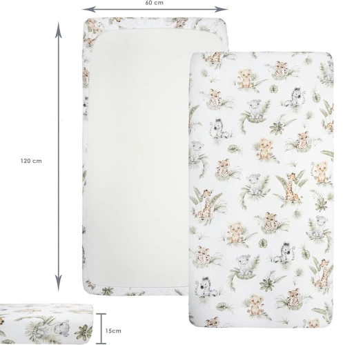 MEDIPARTNERS cearșaf pentru pătuț 60cmx120cm x3