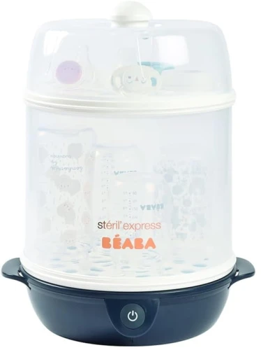 BEABA Steril'Express 2în1 STERILIZATOR CU ABURI + pensetă și măsură