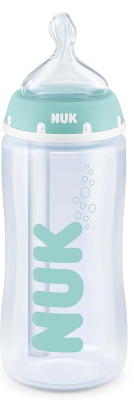 NUK First Choice+ biberon 300 ml tetină M flux mediu indicator de temperatură