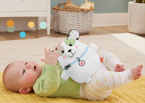 FISHER-PRICE Snuga Puppy jucărie de pluș cu melodii și vibrații CĂȚELUȘ 18 cm