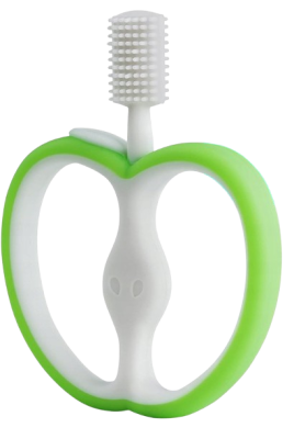 LOVE NOOBS inel gingival din silicon periuță 360° 4 luni+