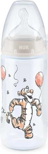 NUK First Choice+ Tigru sticluță 300 ml 6-18 luni tetină M