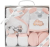 Set cadou INTERBABY din bumbac pijama căciuliță șosete bavetă