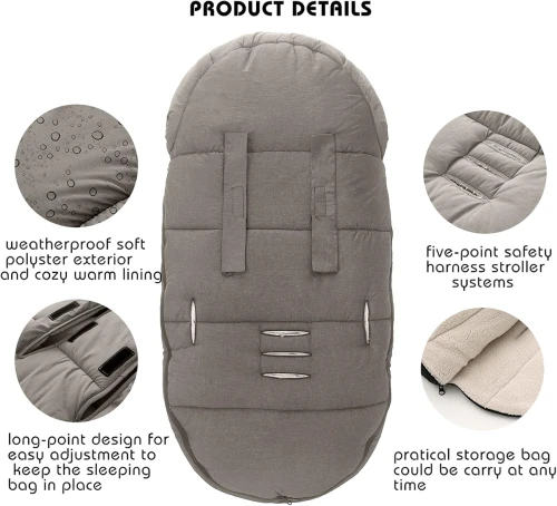 MIRACLE BABY sac de dormit universal pentru cărucioare 90x48