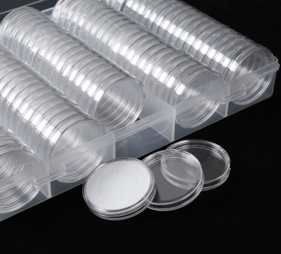 KYRIO 100 capsule pentru monede + 90 garnituri în 5 dimensiuni