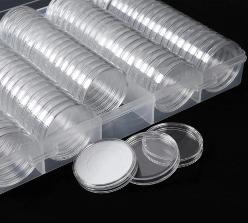 KYRIO 100 capsule pentru monede + 90 garnituri în 5 dimensiuni