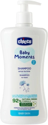 CHICCO BabyMoments șampon pentru păr 500 ml 0m+