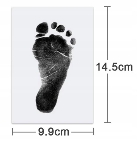 NABANCE BABY cerneală și 2 foi pentru amprente de mână, picior 9,9 x 14,5 cm 1buc