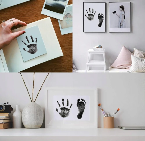 NABANCE BABY cerneală și 2 foi pentru amprente de mână, picior 9,9 x 14,5 cm 1buc